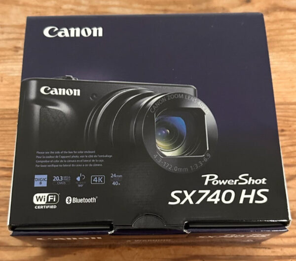 Canon PowerShot SX740 HS Digital Camera Black Brand New